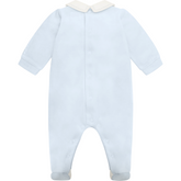 KASPER Baby Blue Velour All In One & Hat
